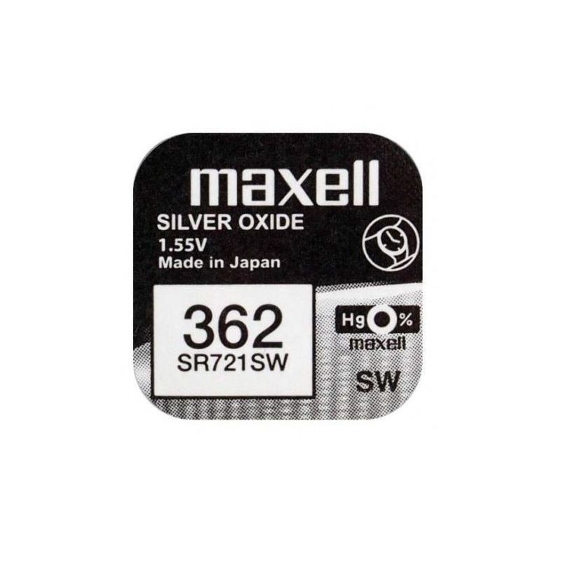 

Pila de boton oxido plata 362 SR721SW - Maxell