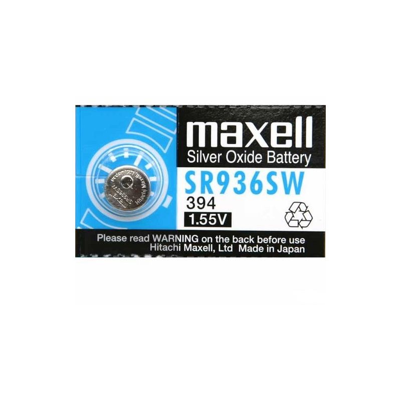 

Pila de boton oxido plata 394 SR936SW - Maxell