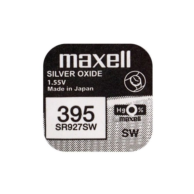 

Pila de boton oxido plata 395 SR927SW - Maxell