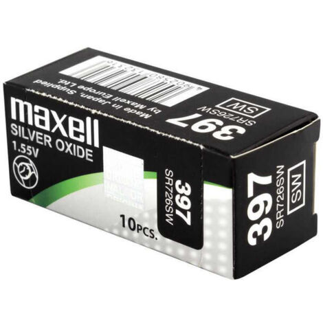 Pila maxell de boton oxido plata 397 SR726SW