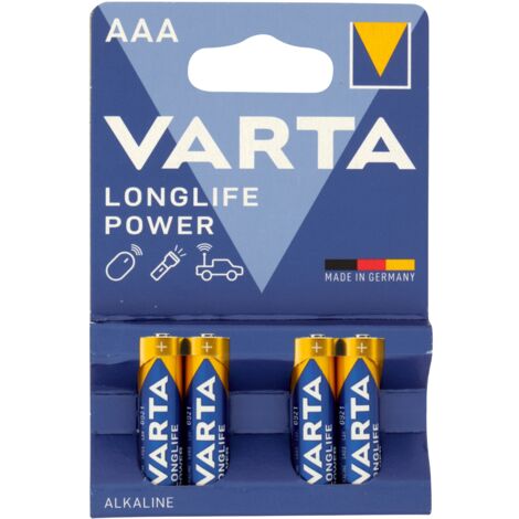 PILA MINISTILO AAA LONGLIFE POWER X4 VARTA
