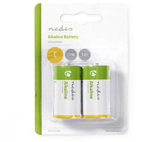 Pila Nedis - Alcalina C - 1.5V- 2 Unidades - Blister