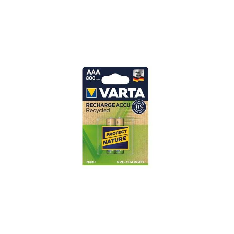 

Pila recargable Recycled AAA 800 MAH 2 pilas - Varta