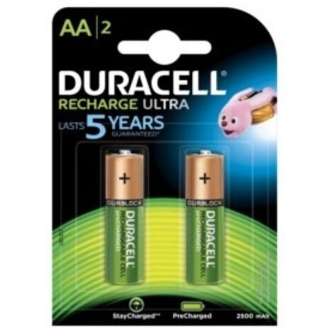 Pila recargable lr06 aa 1,2v 850mah duracell 2 pz