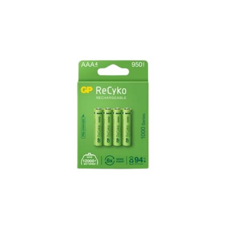 

Pila Recargable Recyko (Bl.4) Lr3 Aaa 1000Mah - General De Pilas