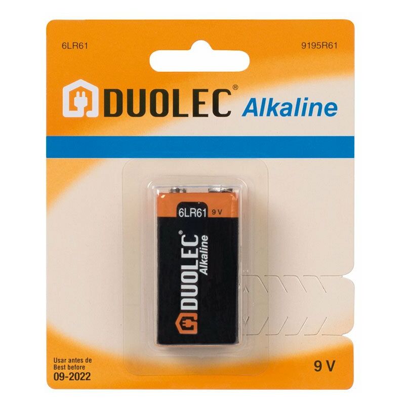

PILA ALCALINA 9V - 6LR61 BL.1 - Duolec