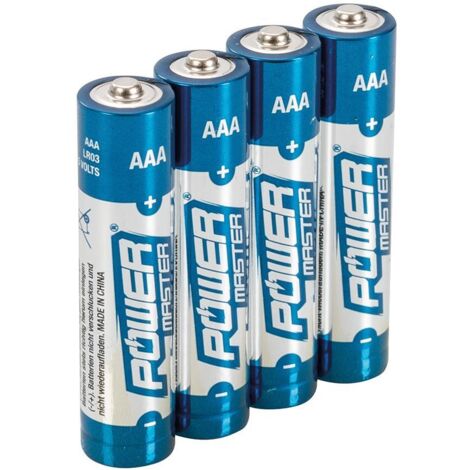 Pila super alcalina AAA/LR03, 4 pzas SILVERLINE 537212