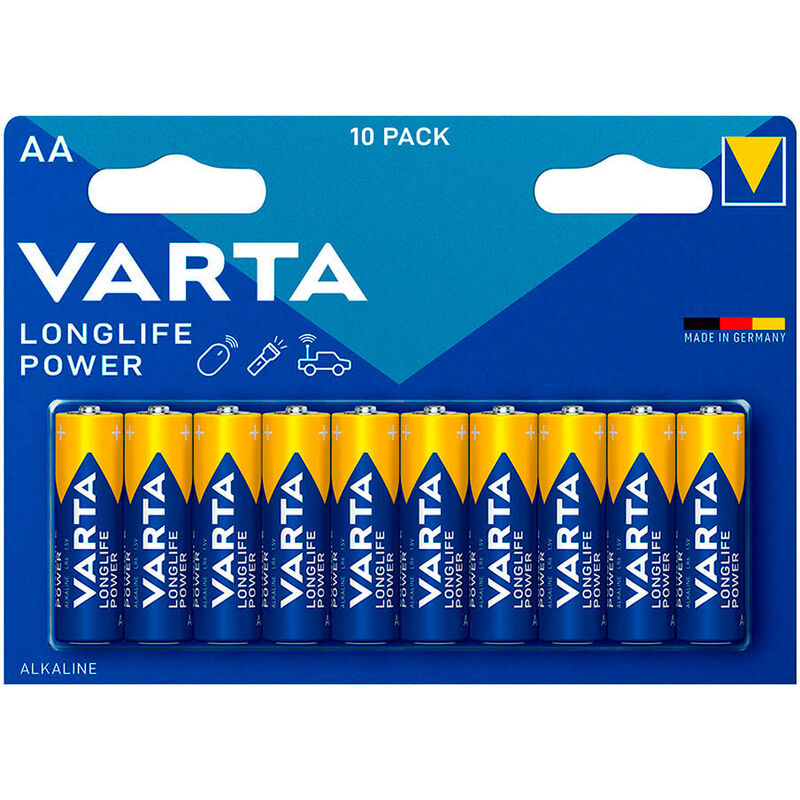 

Pila long life power aa - lr06 (blister 10 unid) ø14,5x50,5mm - Varta