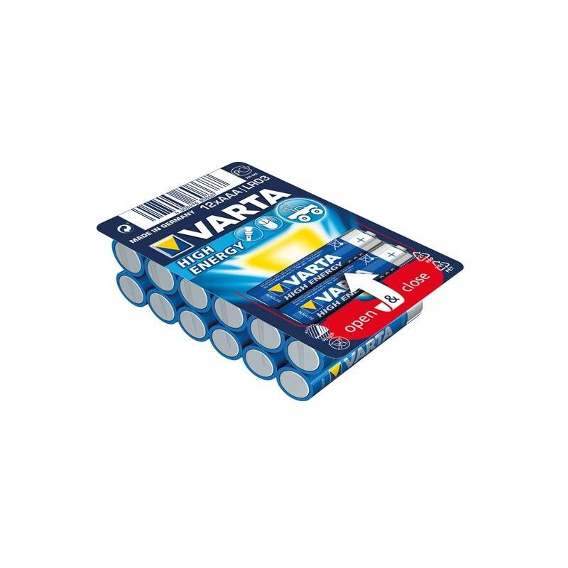 

Pila alcalina high energy 12xAAA - Varta