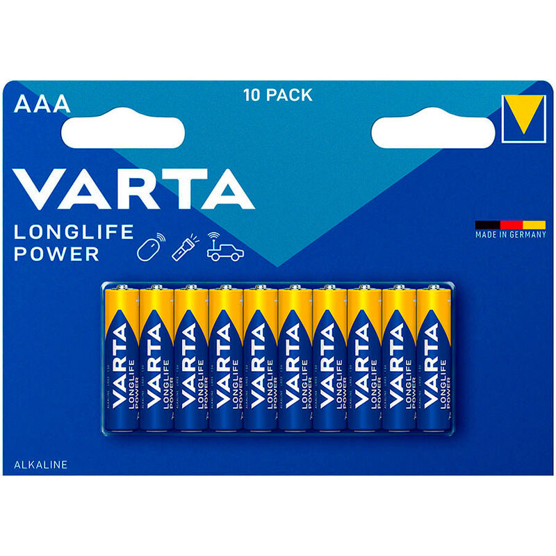 

Pila long life power aaa - lr03 (blister 10 unid) ø10,5x44,5mm - Varta