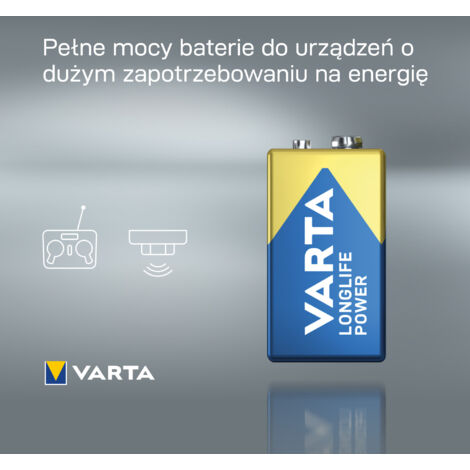 Pila VARTA LONGLIFE Power 9V 1 ud.