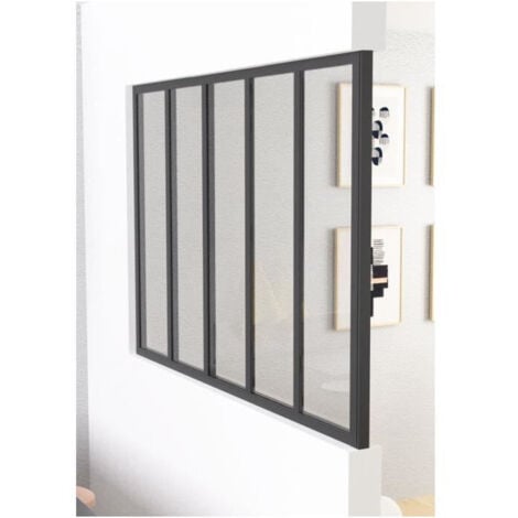 Pilar de terminación OPTIMUM para acristalamientos Negro - 108 cm