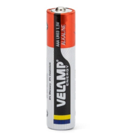 Pilas alcalinas AAA de 1,5V Mini Stilo LR03 (x8 uds) VELAMP