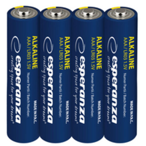 Pilas alcalinas AAA Esperanza EZB117 4 uds.