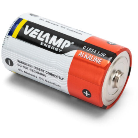 Pilas alcalinas C de 1,5V LR14 VELAMP