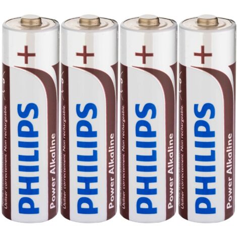 Pilas alcalinas Philips LR6  AA  4 piezas