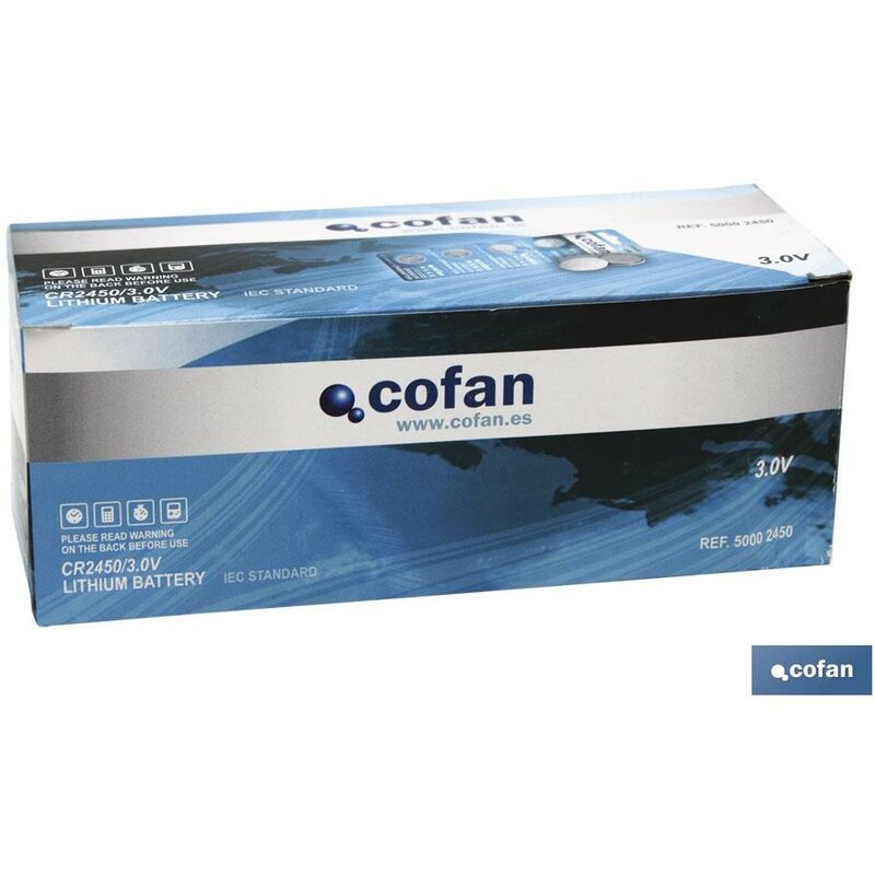 

Cofan - PILA BOTON CR2450/3,0V