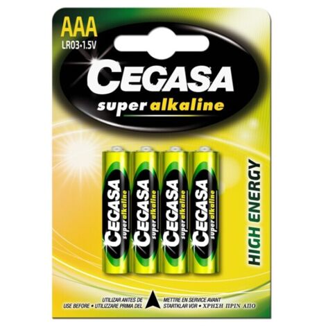 Pilas CEGASA AAA - Pack 4 Pilas LR03
