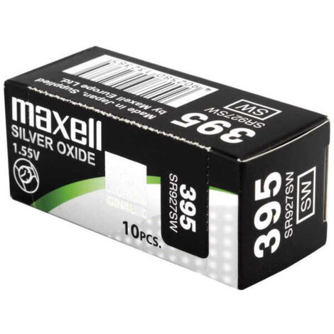 Pilas de Botón Maxell SR0927SW 395 1,55 V Pilas de Botón