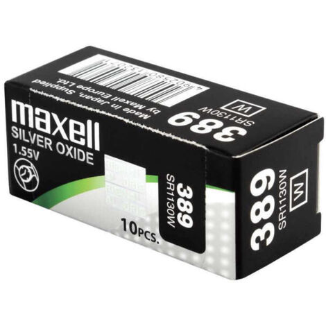 Pilas de Botón Maxell SR1130W 389 1,55 V Pilas de Botón