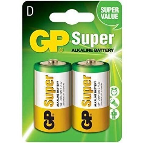 PILAS LR20 D SUPER ALCALINAS