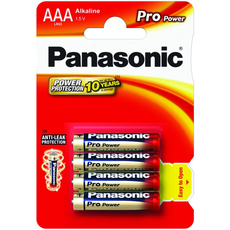 

4 uds. pilas Xtreme Power alcalina superior 1,5V LR03-AAA (Blíster) - Panasonic