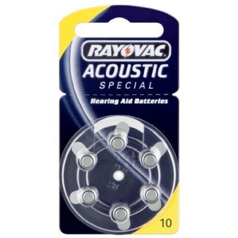 Pilas para audífono 1.4 V 90 mAh 6 pcs Rayovac