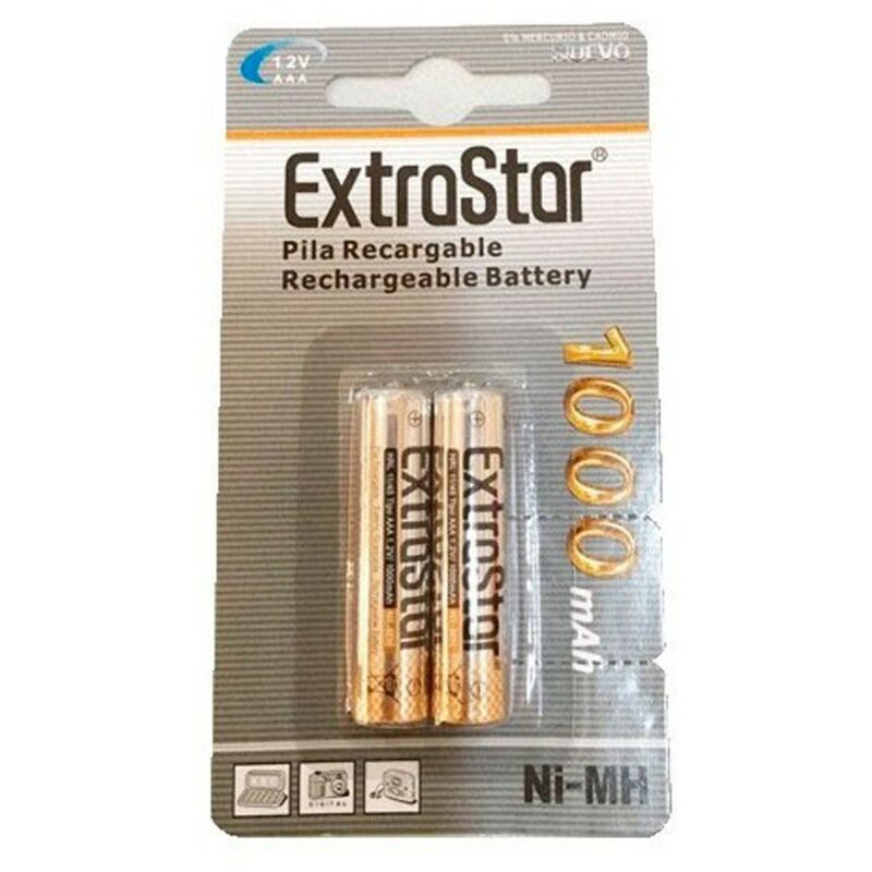 

PILAS RECARGABLES (EXTRASTAR) HR03*2 1000MAH 1000 mAh