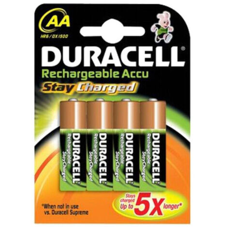 Pilas Recargables DURACELL DURDLLR6P4B AA 1,2 V (4 Unidades)