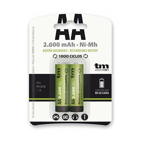 Pilas Recargables TM Electron Ni-Mh R6