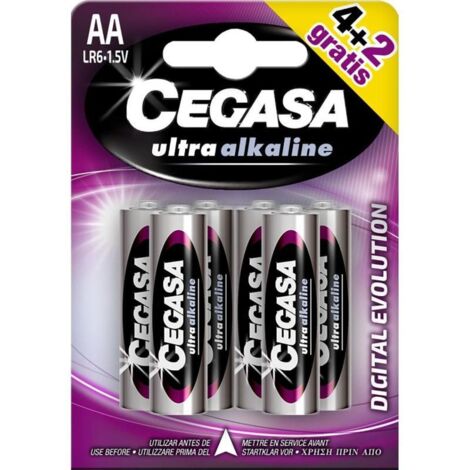 PILAS ULTRA ALCALINAS LR06 CEGASA BL.4+2 - EHLIS