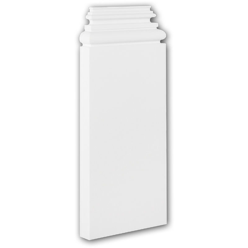 Pilaster Base 123400 Profhome Decor ative Element timeless classic design white - white
