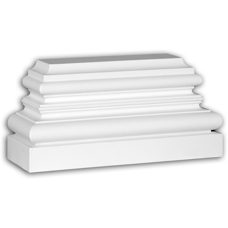 Pilaster base Profhome 453301 Facade element Pilaster Facade moulding Corinthian style white