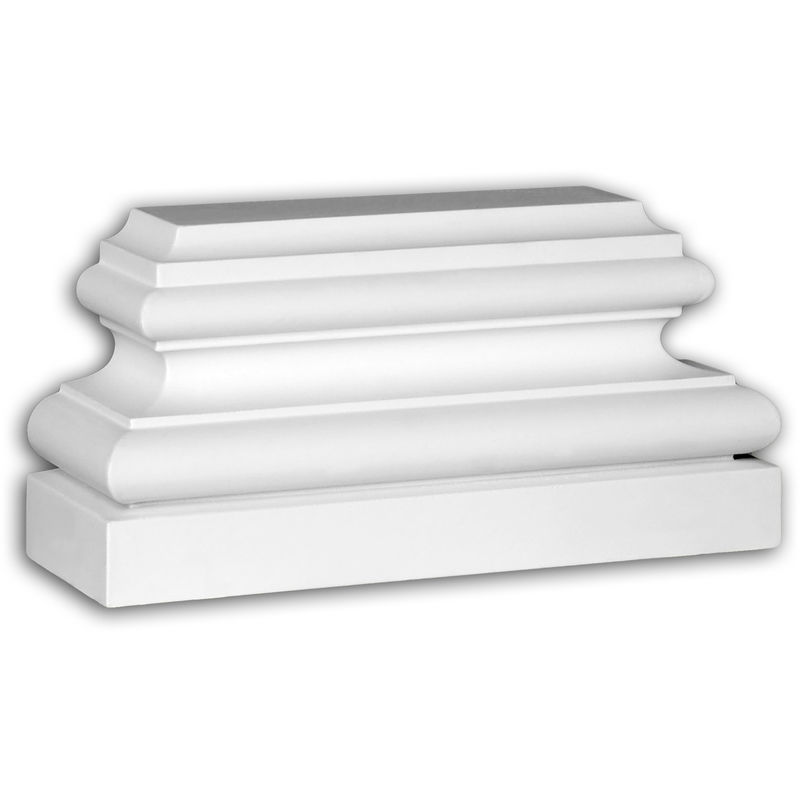 Pilaster base Profhome 453302 Facade element Pilaster Facade moulding Corinthian style white