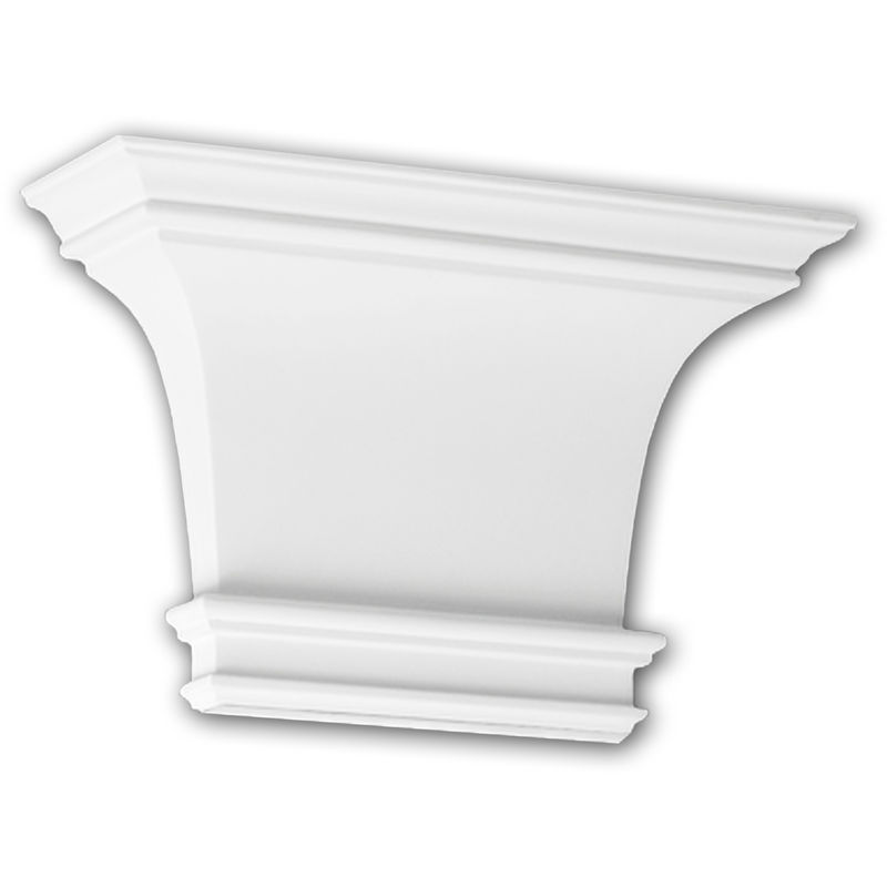 Pilaster Capital 121003 Profhome Decor ative Element Doric style white - white