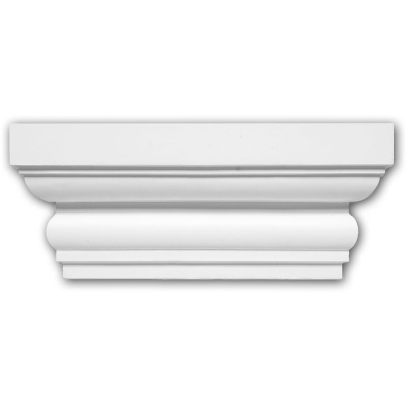 Pilaster Capital 121004 Profhome Decor ative Element Doric style white - white