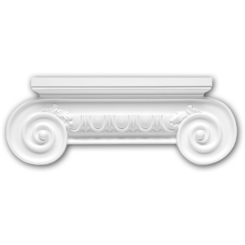 Pilaster Capital 121006 Profhome Decor ative Element Ionic style white - white