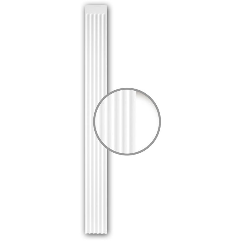 Profhome Decor - Pilaster Shaft 122030 ative Element Neo-Classicism style white