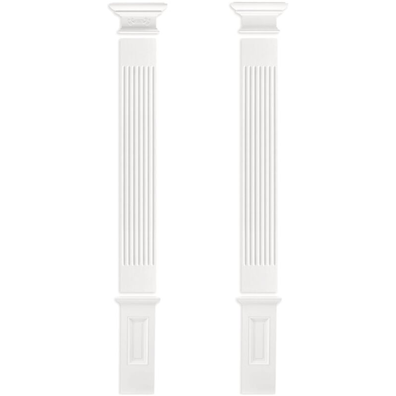 Pilastre 197x20mm Relief mural décor stucco en PU Grand Décor PL275: Ensemble complet