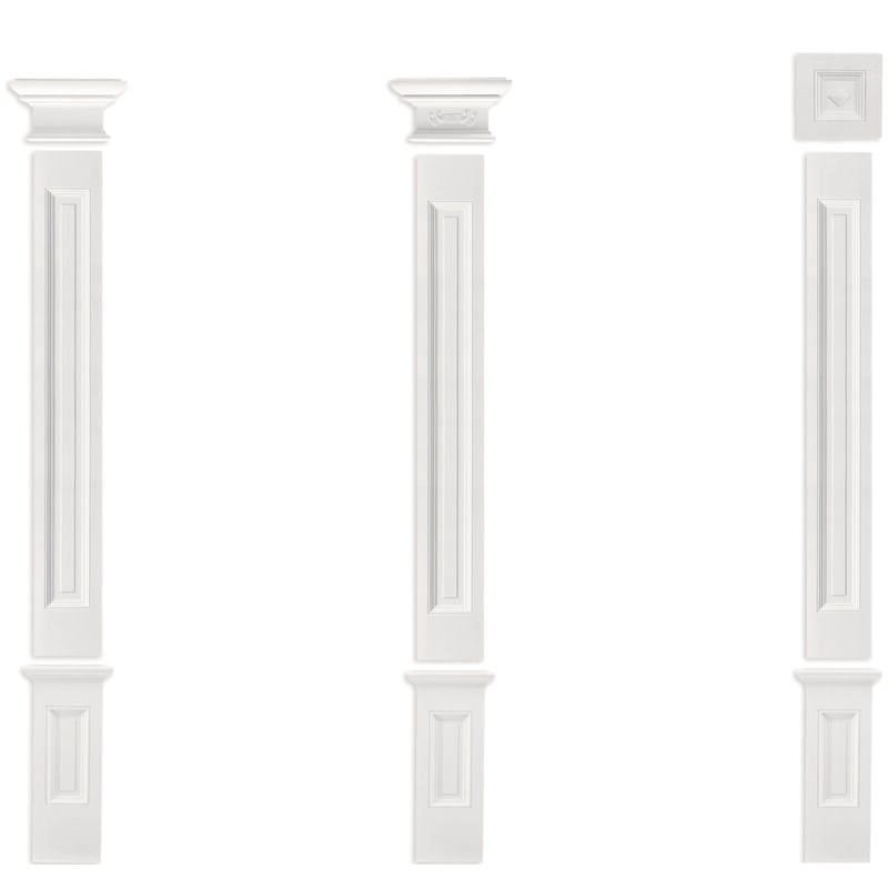 Pilastre 197x20mm Relief mural décor stucco en pu Grand Décor PL276: Shank