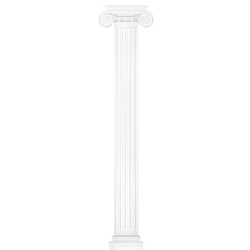Pilastre 250x30mm relief mural décor stucco en pu Parfait D1518: Ensemble complet