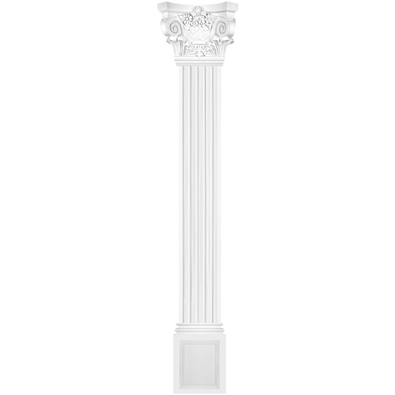 Pilastre 320x30mm relief mural décor stucco en pu Parfait D1524: Base