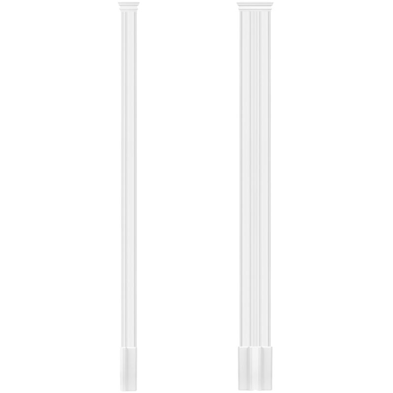 Pilastre 93x32mm relief mural décor stucco en PU Parfait D1511: Ensemble complet