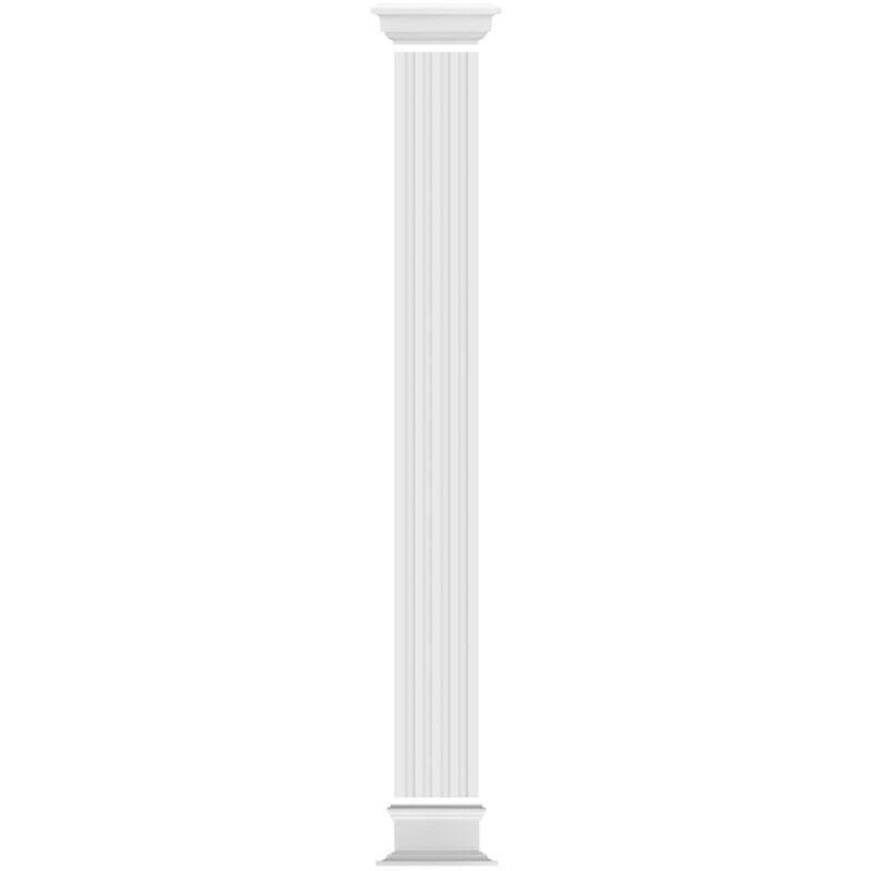 Pilastre colonne plate façade mur différentes tailles pc tailles pc: Ensemble complet 2, support - ø 305 mm