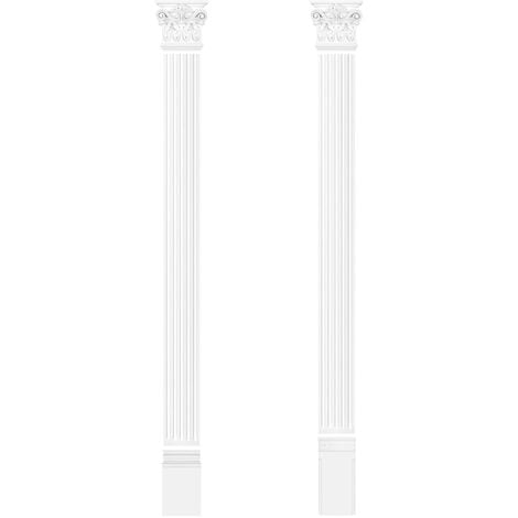 HEXIM PERFECT pilastro 130x15mm decorazione a stucco in rilievo su muro PU Perfetto D1501: Base