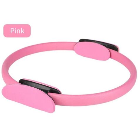 Pilates Fitness Circle - Anello Pilates da 33 cm per rafforzare gli adduttori, le braccia e gli addominali (rosa)