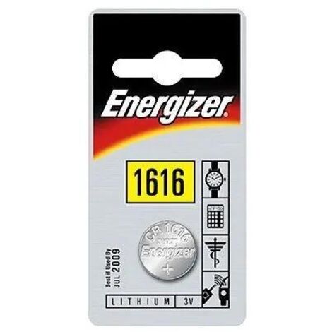 Pile 1616 ENERGIZER Lithium CR1616 3 Volts - Blister de 1 pile bouton