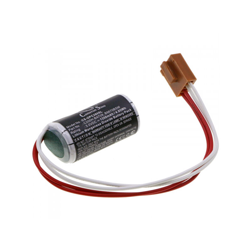

Pile 3V 1.35Ah Litio para C200H-BAT09 - Omron