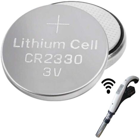Pile 3V au lithium CR2032 pour poignée de flexible ergonomique à télécommande