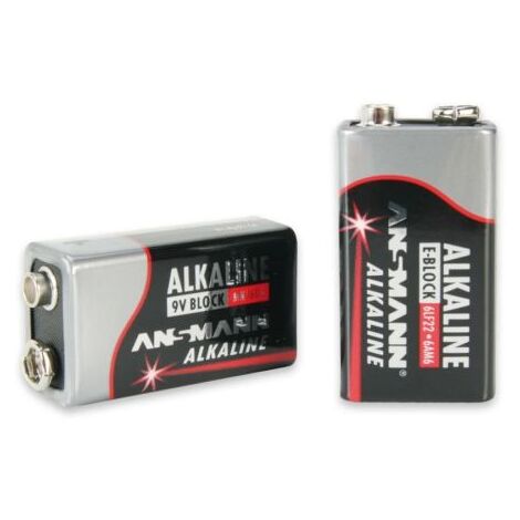 Pile 9V Alcaline, 500mAh ( Prix pour 1 )
